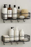 Kymio Stainless Steel SelfAdhesive Multipurpose Bathroom Rack, Bathroom Shelf Organizer, Wall Mounted Shelf, Accessories Set Fo