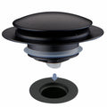 Matte Black tub Drain Stopper, Hidrop Pop Up Universal Tub Dain Tip Toe Bathtub Drain Stopper,Conversion Kit Assembly, Replaces 