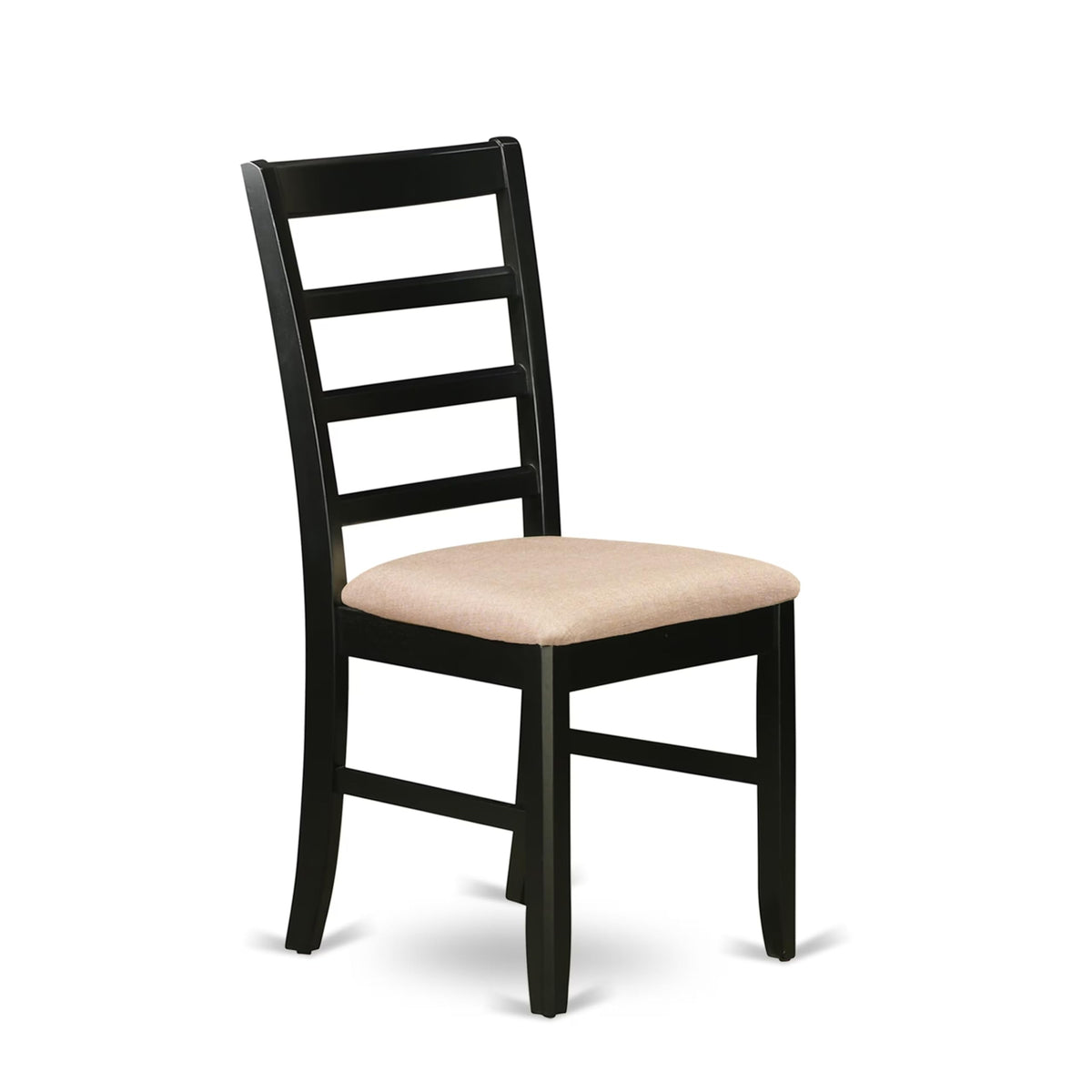 East West Furniture AVPF7-BCH-C 7 Piece Dining Table Set Consist of an Oval Dining Room Table with Butterfly Leaf and 6 Linen Fabric Upholstered Chairs, 42x60 Inch, Black & Cherry