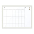 U Brands Magnetic Dry Erase Calendar Board, 30 X 40 Inches, White Wood Frame (2918U00-01)