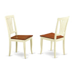 East West Furniture Anav3-Whi-W 3 Pc Small Kitchen Table And Chairs Set-Small Table Plus 2 Dining Chairs