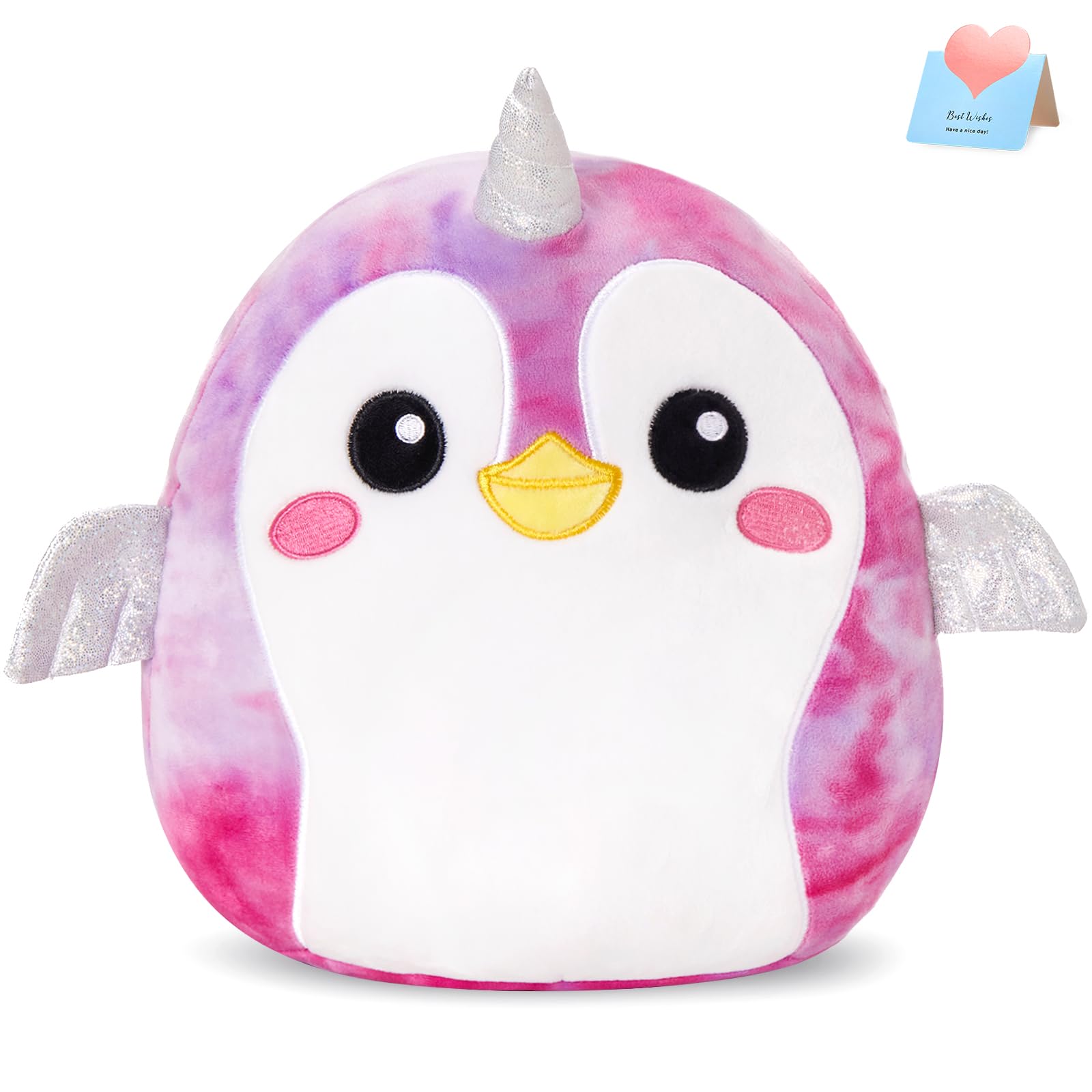 Cozyworld 12' Penguin Hugging Plush Stuffed Animals Plushie Original Cute Soft Cuddle Pillow For Boys Girls
