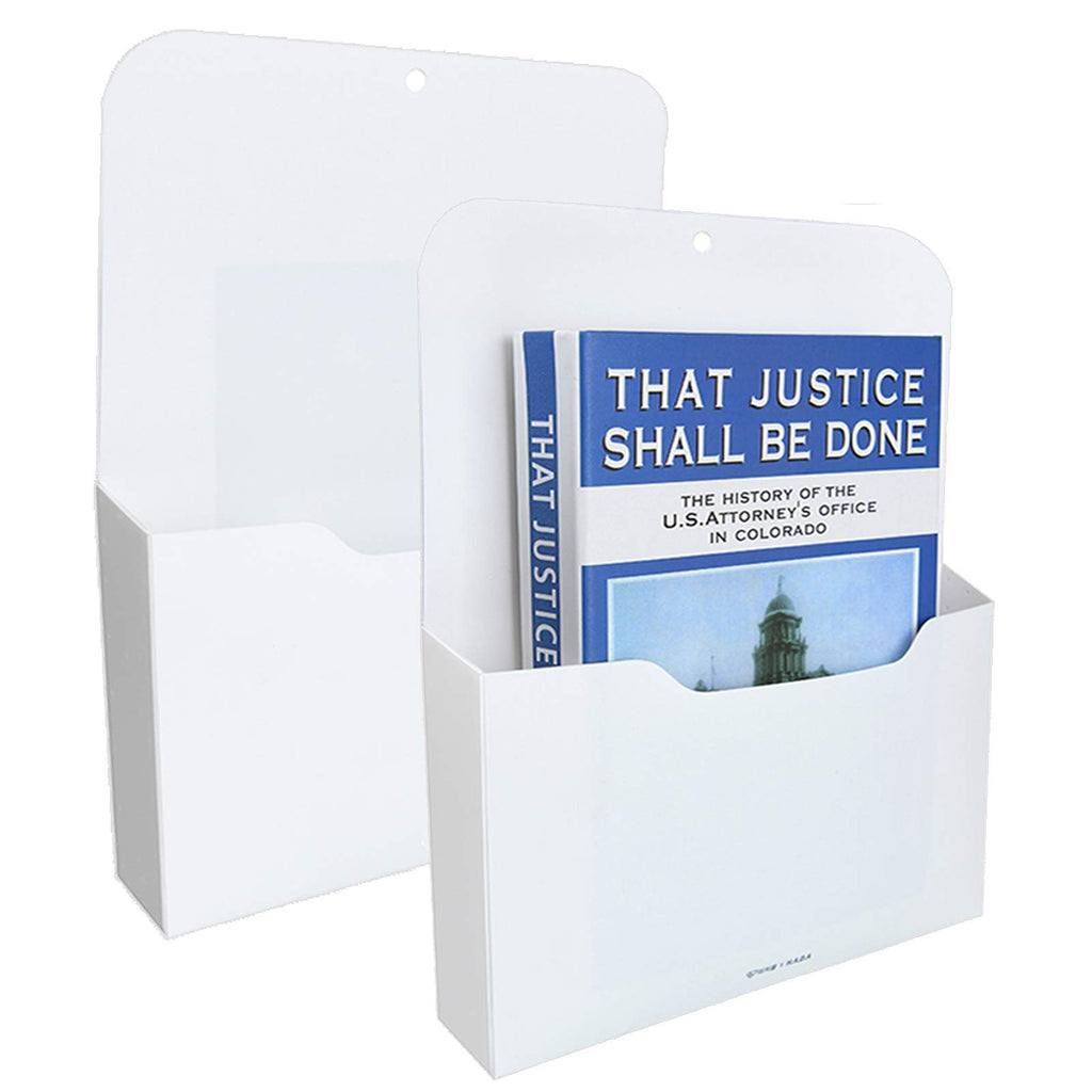 2 Pack Magnetic File Holder - Paper Holder, Pocket Organizer,Hanging Wall File Organizer Office Supplies Storage, Magazine Mail