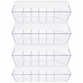 FVALIRD 4Piece Wall Hanging Storage Organizer for Bathroom and Kitchen