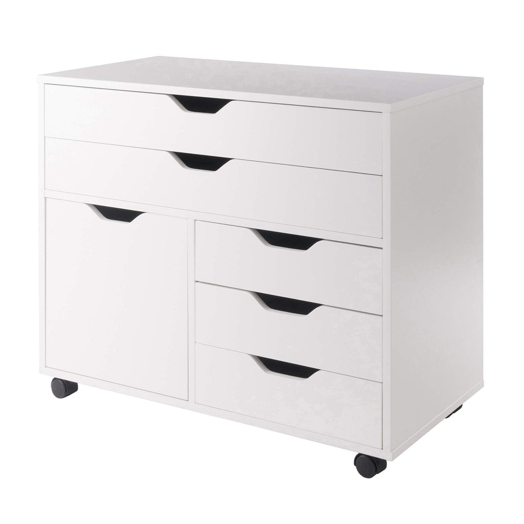 Ergode Wood Halifax 3-Section Mobile Storage Cabinet - Versatile & Compact