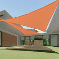 Ecoopts 4'X4'X4' Hdpe Sun Shade Sail Triangle Canopy Shades For Outdoor Patio Pergola Cover Fabric Blockage 95% Uv Resistant(Ora