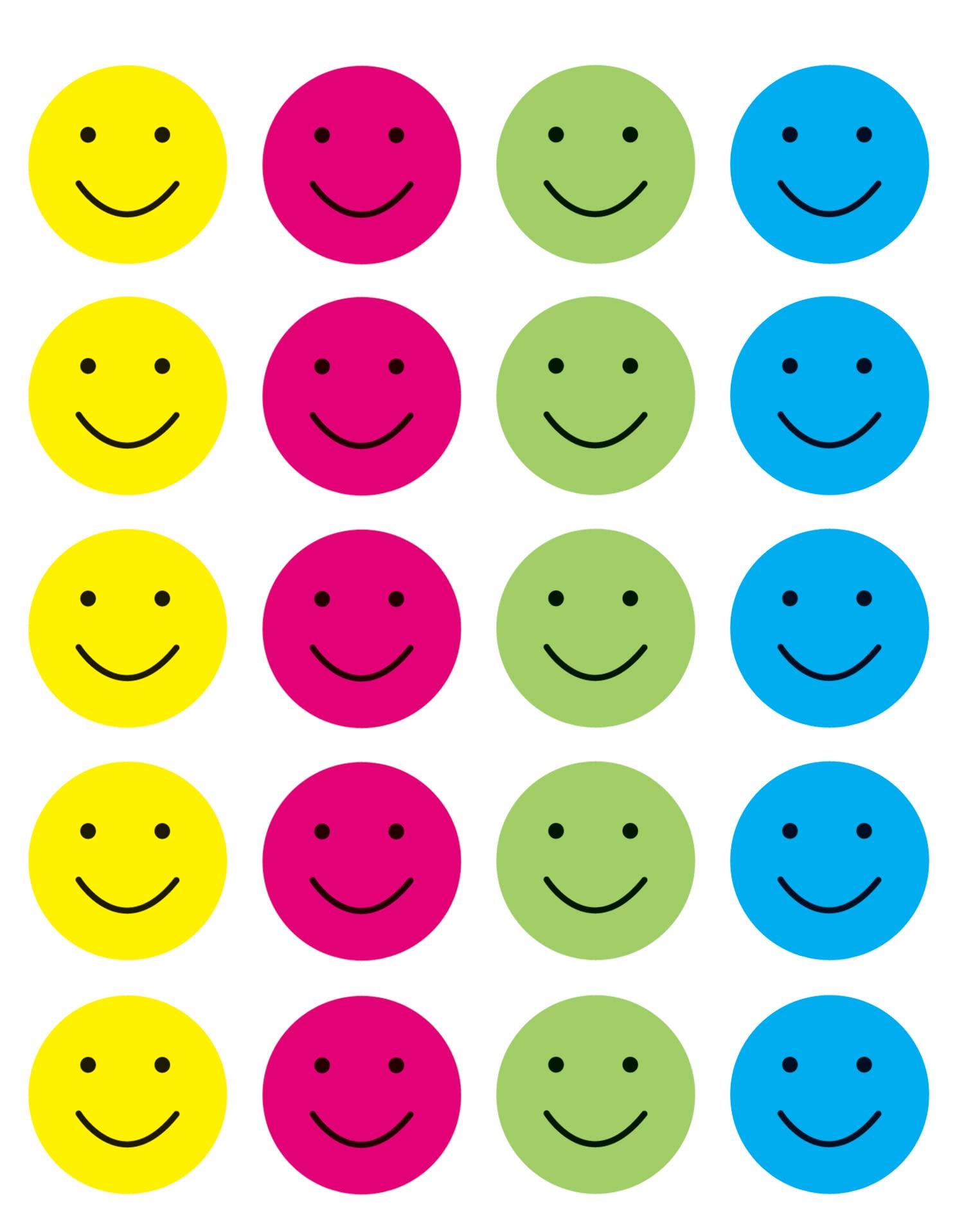 Teacher Created Resources Happy Faces Stickers, Multi Color (1274)