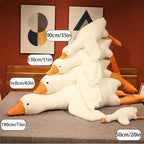 Srutirbo Giant White Goose Plush - 51 Soft Furry Swan Stuffed Animal Pillow, Huge Hugging Gift for All Ages