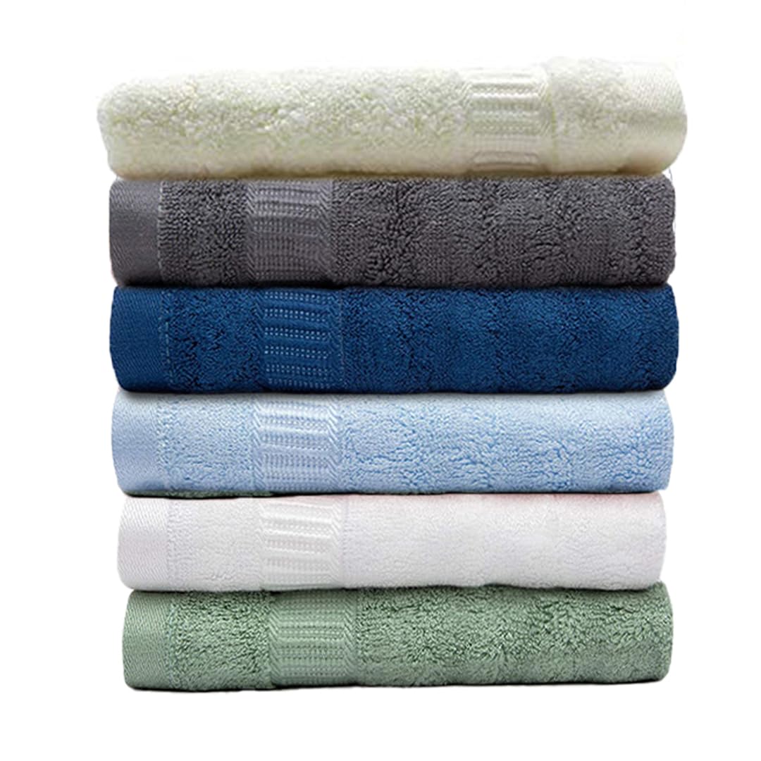 Mush Bamboo Hand Towels Set Of 6 | 100% Bamboo Gym Towel For Men/Women Workout | Ultra Soft, Absorbent & Quick Dry Towel For Gym