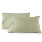Hc Collection King Pillow Cases Set Of 2- Microfiber, Extra Soft Pillowcases - Easy Care & Machine Washable - Sage