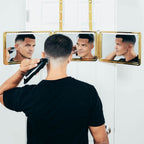 Self-Cut System King's Gold Three Way Mirror with LED Lights