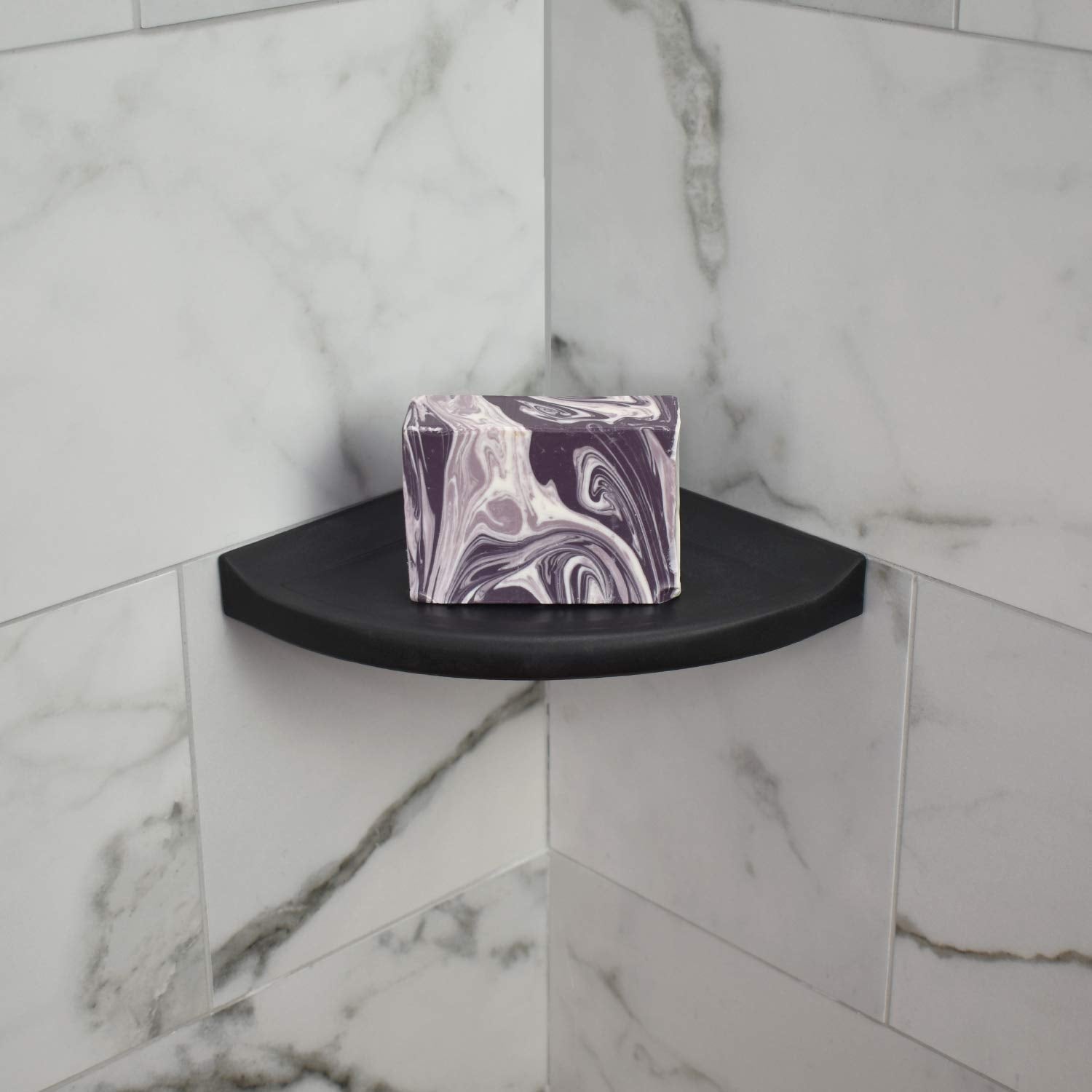Questech Decor Shower Soap Dish, Retrofit Corner Shower Shelf For Tiled Walls, Bathroom Shower Corner Soap Holder, 5 Inch Corner