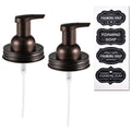Amolliar Mason Jar Foaming Soap Dispenser Lids, Plastic Pump Rustproof Stainless Steel Lid, Refillable Hand Soap, Kitchen Rustic