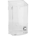 Mcb - Rounded Acrylic Box - Charity Box - Donation Box - Collection Box - Tip Container - Kupat Tzedakah (Clear)