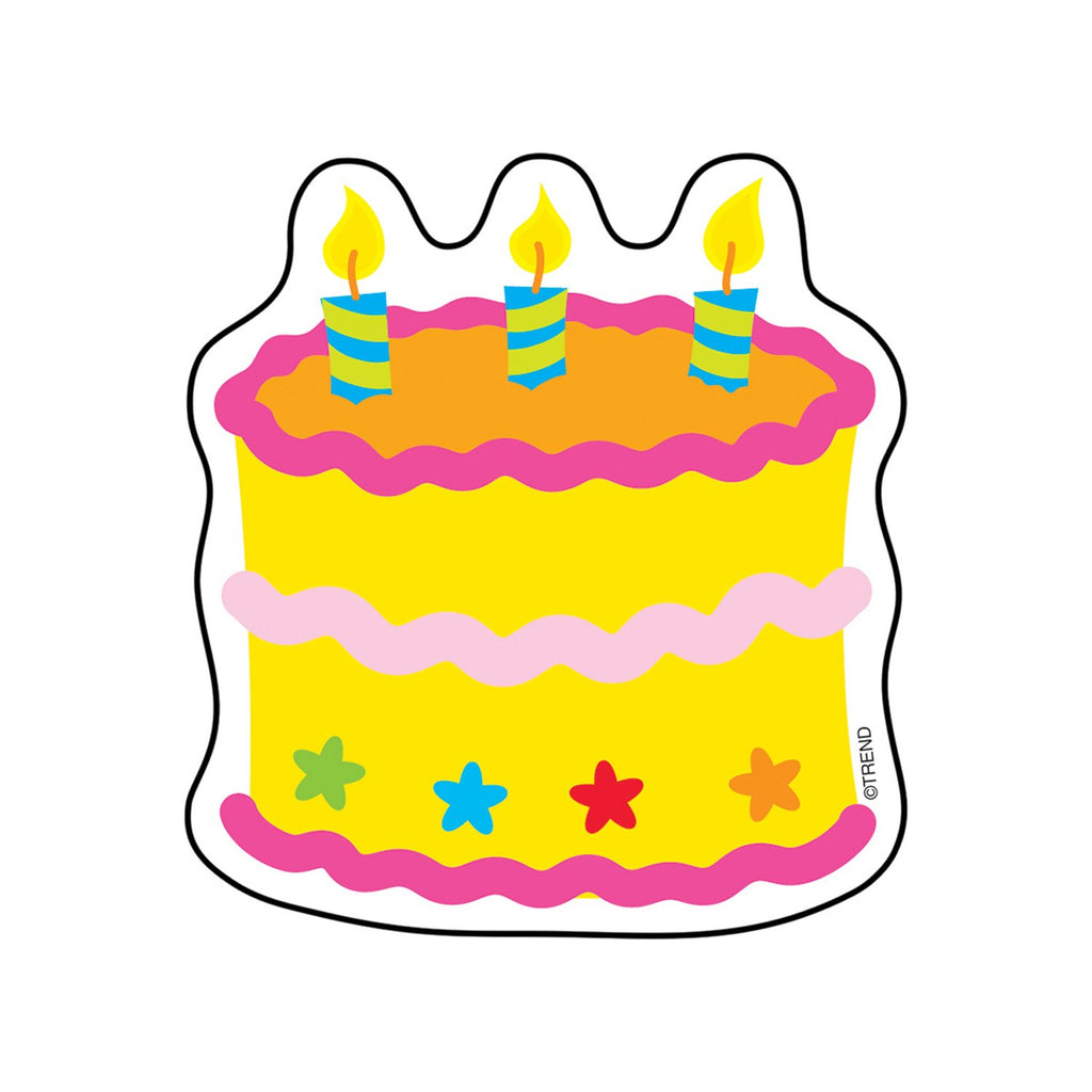 Trend Enterprises, Inc. Birthday Cake Mini Accents, 36 Ct