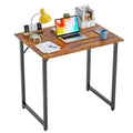 PayLessHere | 32 Inch Computer Desk | Vintage | Office Desk with Metal Frame, Adjustable Feet | Water-Resistant, Scratchproof Su