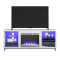 Ameriwood Home Lumina Fireplace Tv Stand For Tvs Up To 70 Inch, Replaceable Electric Fireplace Insert Heater, Remote Control, Ti