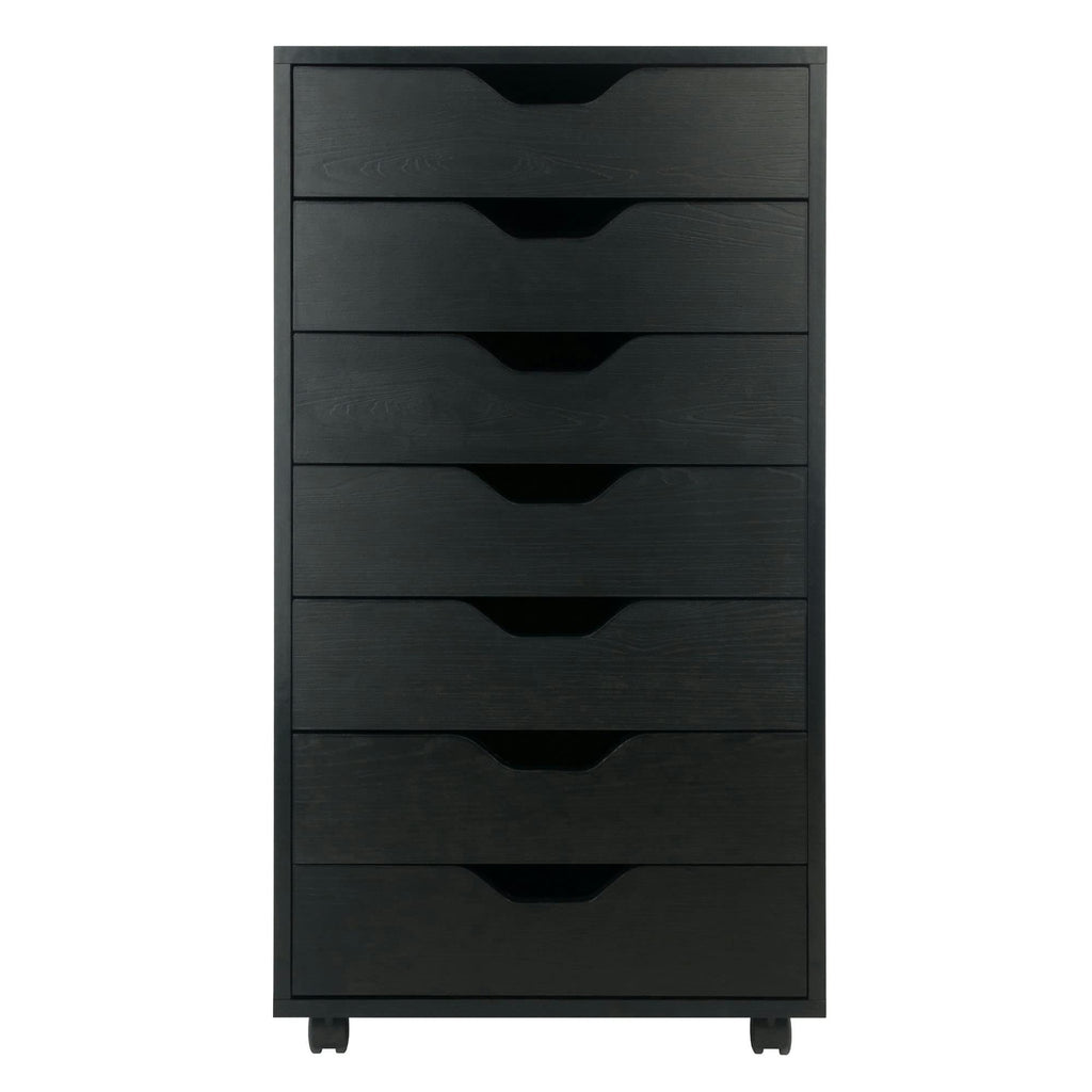 Winsome Wood Halifax Cabinet for Closet/Office Tall/Black