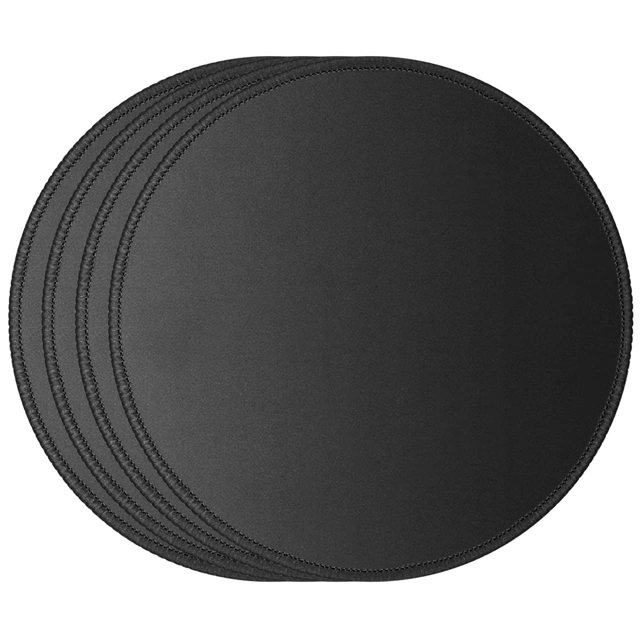 Jikiou 4 Pack Computer Mouse Pad With Non-Slip Rubber Base, Premium-Textured Mousepads Bulk With Stitched Edges, Mouse Pads Pack