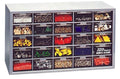 Bilvina 25 Component Organiser With 25 Drawers High Impact Polystyrene | Pack Of 1 (Grey)