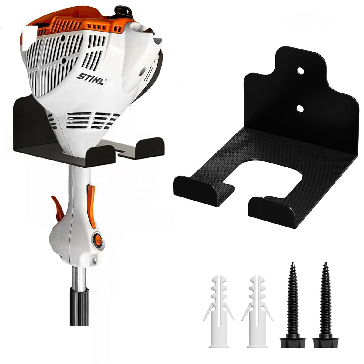 Jniheep Garage Organizer Trimmer Rack, Garden Power Tool Hanger Weed Whackers Holder Wall Mounted For Grass Trimmer, Hedge Trimm