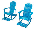 WUnlimited SW2007SB-R2 Adirondack Rocking Chair, Sky Blue