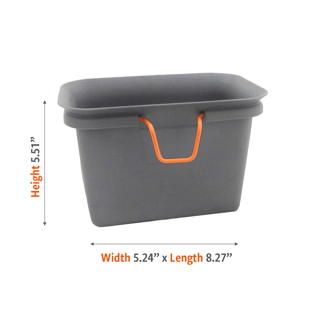 Full Circle Fc11302-S Odor-Free Kitchen And Freezer Compost Bin, Scrap Happy, Slate