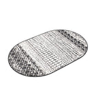 Livabliss Chester Boho Moroccan Area Rug,3' X 5' Oval,Black