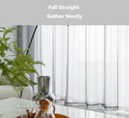 Pi Sheer Curtains 4 Panels 63 Inches Long,Light Window Treatment Airy Voile With Rod Pocket For Kitchen/Bedroom/Living Room/Small Window(W42Xl63,Dark Grey)