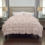Rizzy Home | BT1392 | Polyester Comforter | 90"x92" Pink Solid