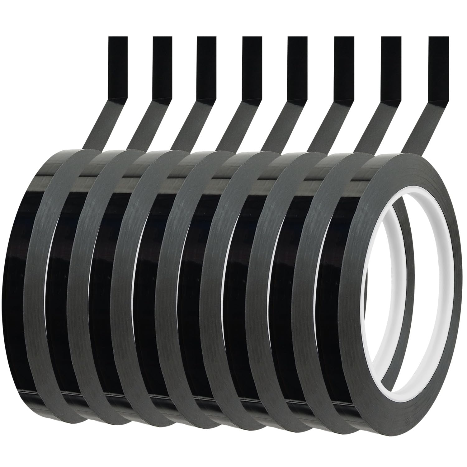 Wsper 8 Rolls Chart Tape 6Mm 1/4' Whiteboard Tape Self-Adhesive Vinyl Tape For Pinstripe Dry Erase Board Tapes Lines