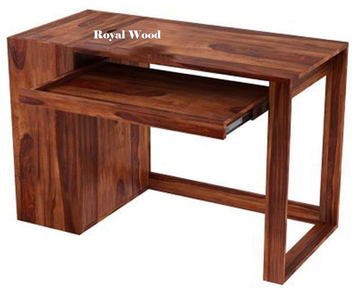Royal Wood Sheesham Wood Study Table/Office Desk With Keyboard Drawer Cmoputer Desk Wooden Furniture Computer Table, Wood Table,