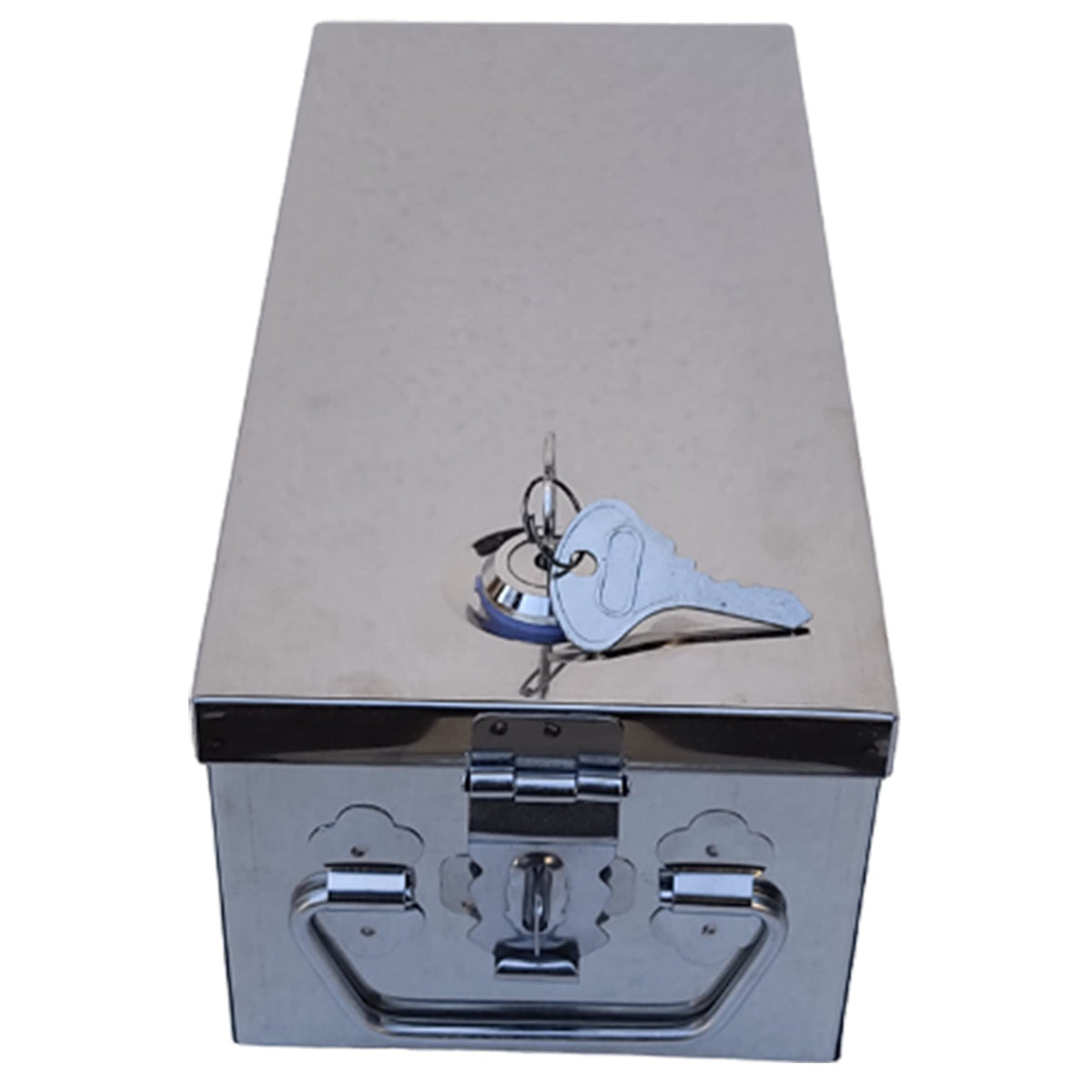 SAFENIX Stainless Steel Locker Boxes,Jewellery Boxes, Check book, Cash,Bank Locker Boxe,Peti Size  12 Inch Cash Peti (L31cm, W