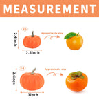 Ghrdopy Fake Pumpkins,10 Pcs Plastic Pumpkins, Orange Artificial Pumpkins For Decorating Thanksgiving Halloween Seasonal Holiday