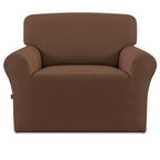 Easy-Going Fleece Stretch Sofa Slipcover Spandex Non-Slip Soft Couch Sofa Cover, Washable Furniture Protector With Anti-Skid Foam And Elastic Bottom For Kids, Pets(Chair, Black)