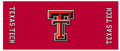 Collegiate Kwik-Covers Rectangle Plastic Table Covers, Bundle Of 2 (Texas Tech University, 8')