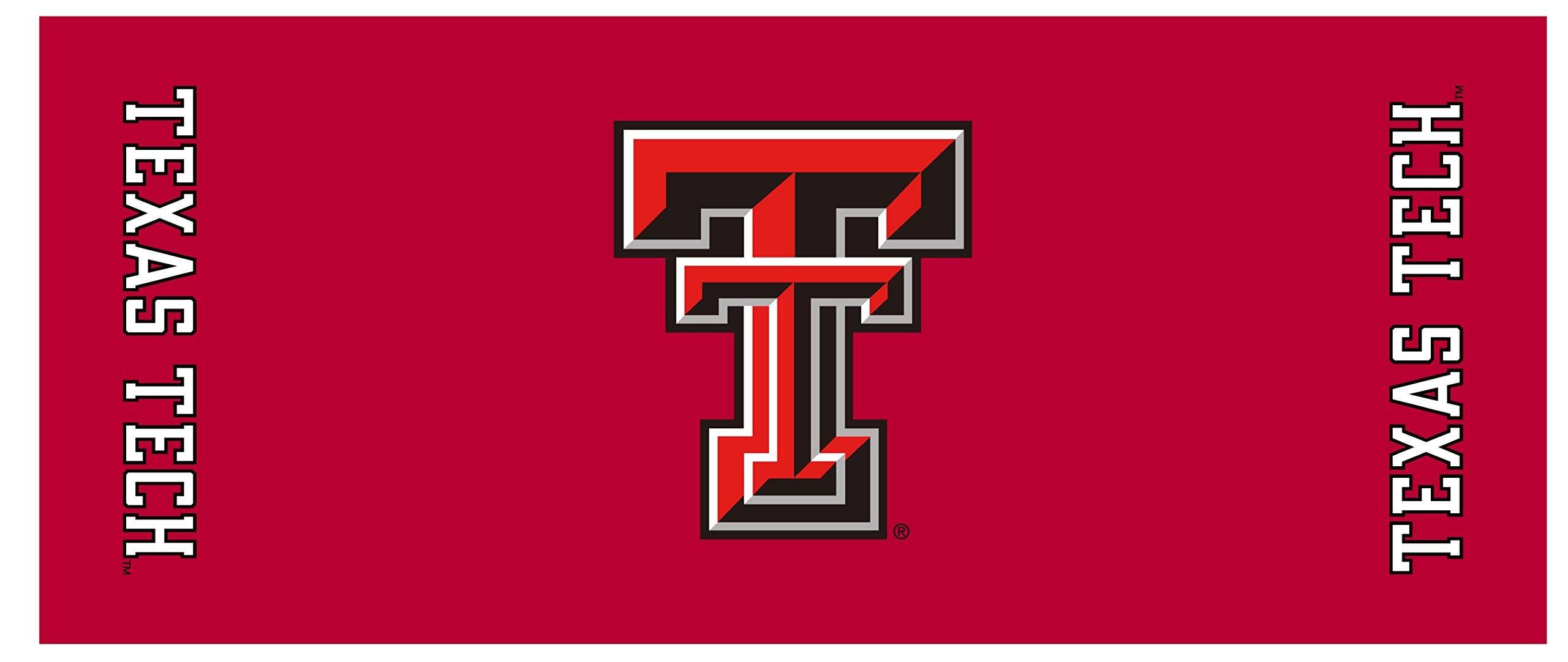 Collegiate Kwik-Covers Rectangle Plastic Table Covers, Bundle Of 2 (Texas Tech University, 8')