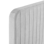 Modway Celine Channel Tufted Performance Velvet Full Platform Bed in Light Gray