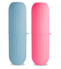 HK magic Capsule Shape Travel Toothbrush Toothpaste Case Holder Portable Toothbrush Storage Plastic Toothbrush Holder Random Mul