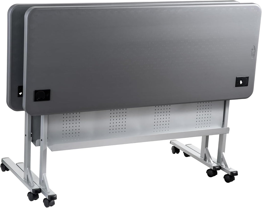 NPS 24 x 60 Flip-N-Store Training Table, Charcoal Slate
