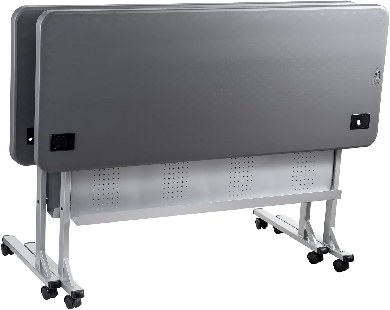 NPS 24 x 60 Flip-N-Store Training Table, Charcoal Slate