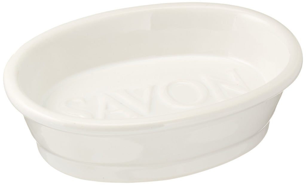 Abbott Collection 27-Savon Soap Dish, 5 inches L, White