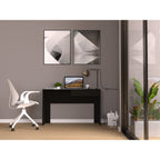 Acanto 1 Drawer Writing Computer Desk, Black