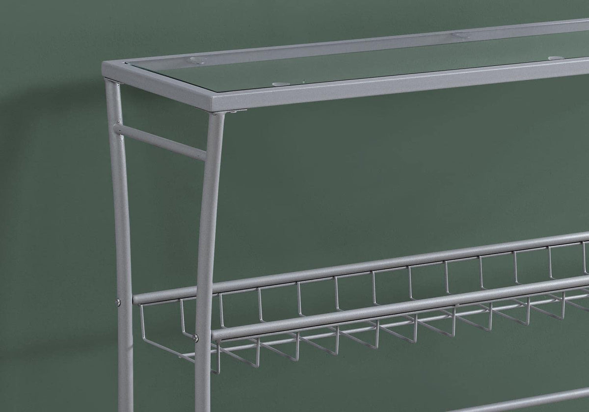 Monarch Specialties I Accent, Console Table, SILVER