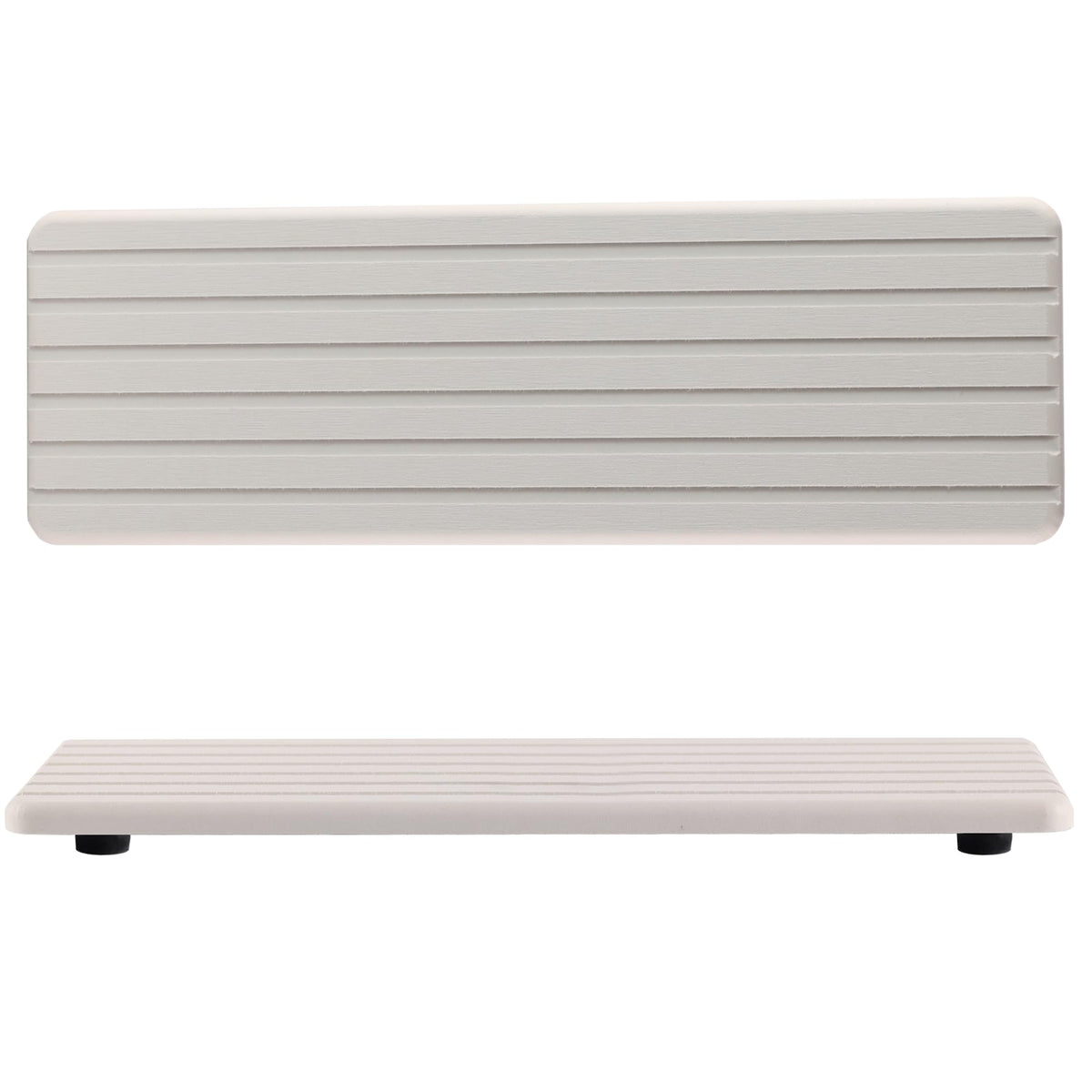 NiuYichee 2 PCS Bathroom Vanity Trays with Grooves,12.2X3.94, Instant Dry Sink Organizer, Diatomite Coaster, Kitchen Soap Tray, 
