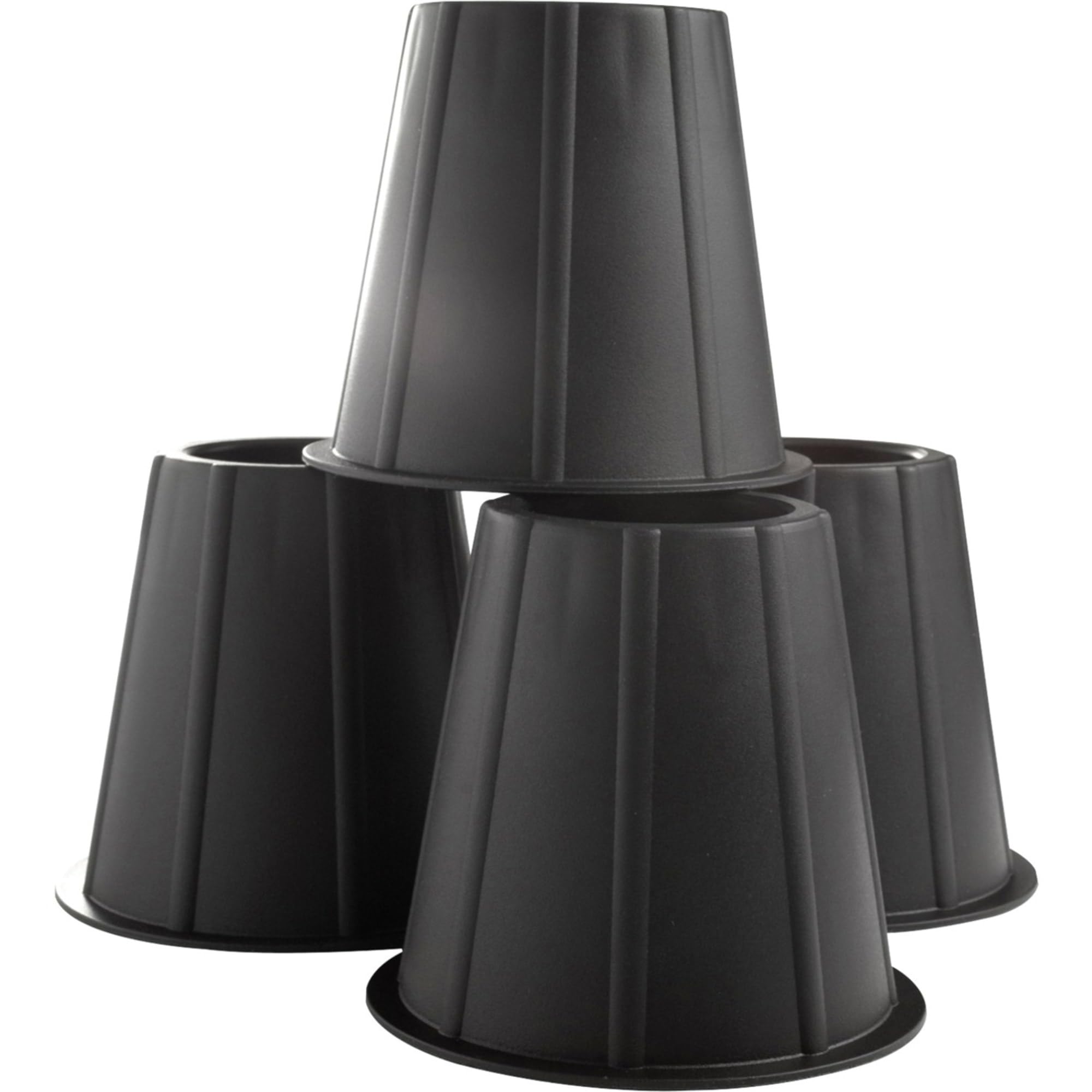 Range Kleen WWK0562 Black Under Bed Spacers 4 Pack 5.5 Inches Lift