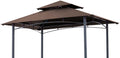 Scocanopy 8X5Ft Replacement Canopy Grill Bbq Gazebo Roof Top, For Gazebo Model L-Gg001Pst-F,(Brown)