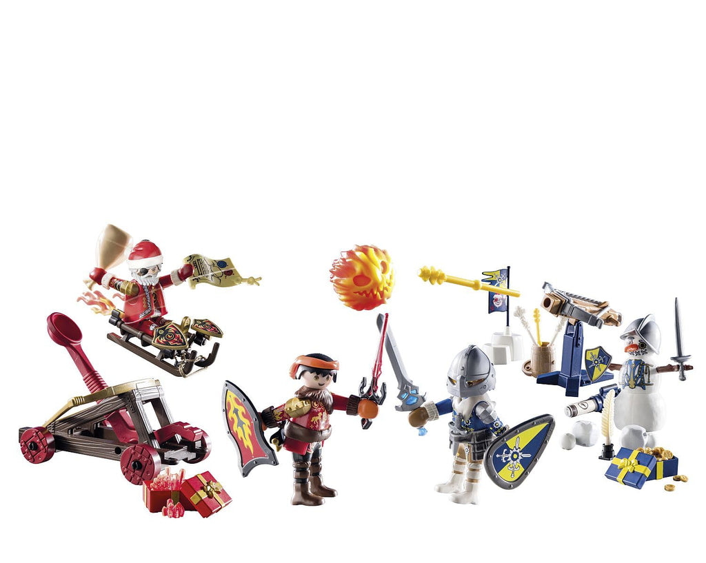 Playmobil Advent Calendar - Novelmore Battle in The Snow, One Size, Multicolor, Model 71346