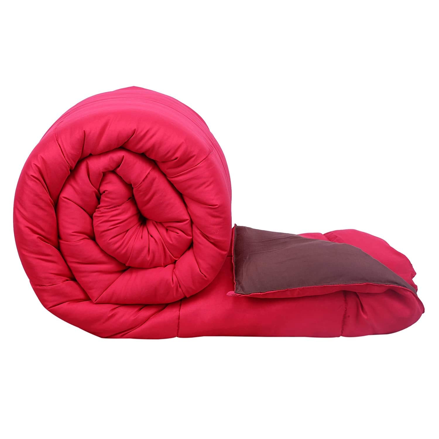 Svt Microfiber 200Tc Comforter (Double_ Pink & Mahroon)