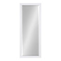 DesignOvation Bosc Modern Framed Rectangular Wall Mirror, 19.5 x 51.5, White, Decorative Tall Mirror with Rectangular Shape and 
